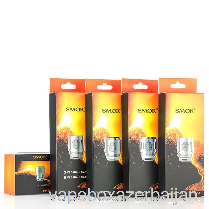 Vape Baku SMOK TFV8 Baby Replacement Coils 0.4ohm V8 Baby-Q2 Dual Core